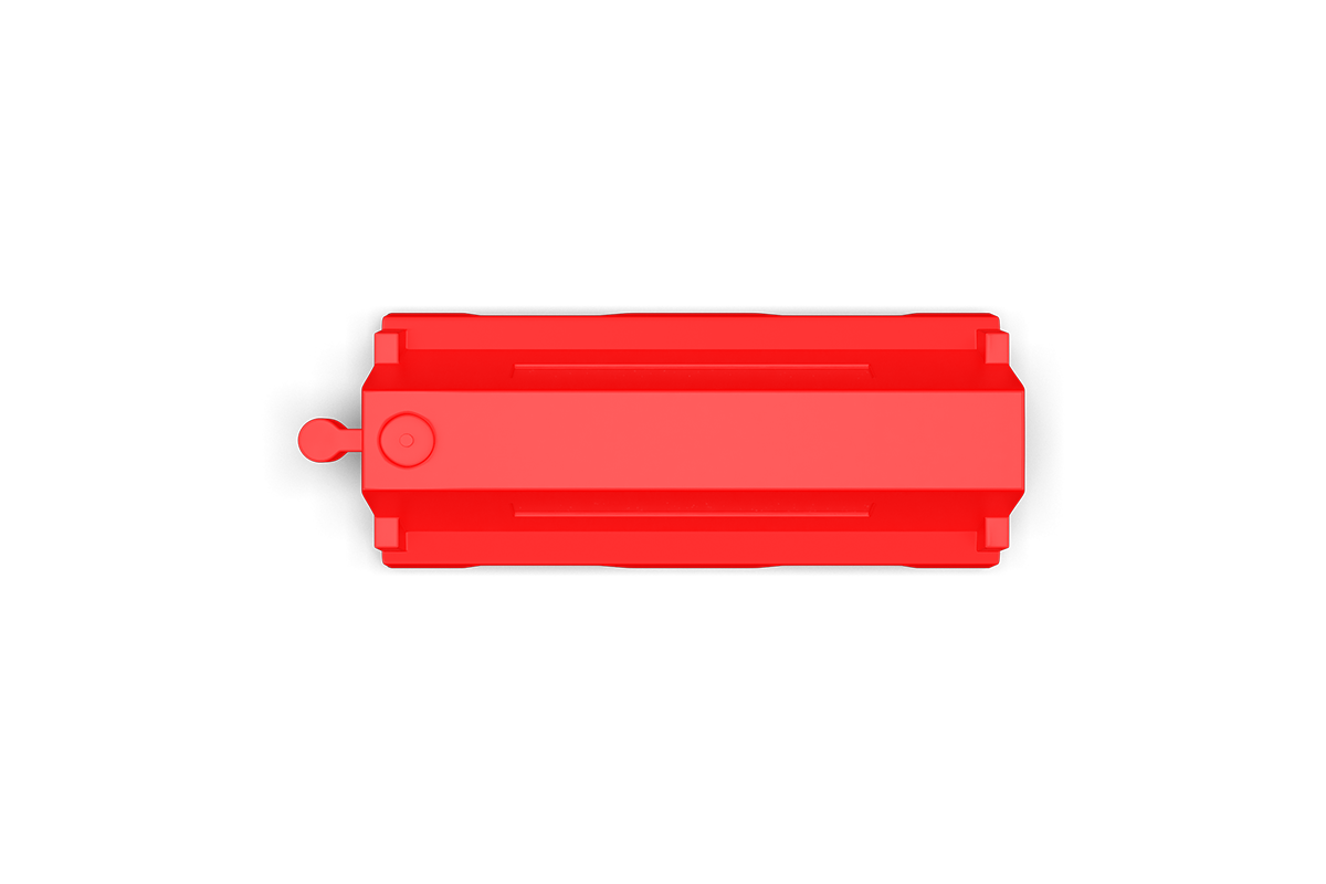 100 cm security barrier red