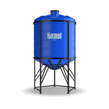 10000 liters cone bottom tank (blue)
