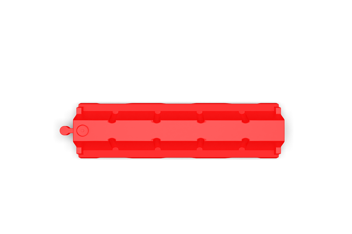 150 cm security barrier red