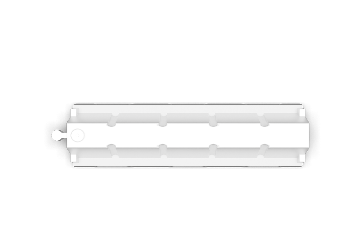 150 cm security barrier white