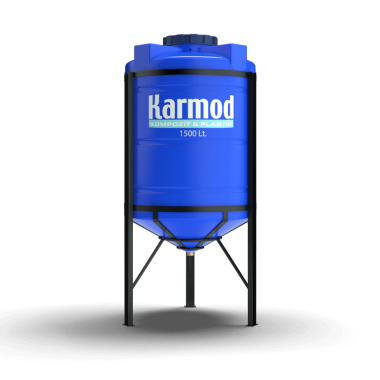 1500 liters cone bottom tank (blue)