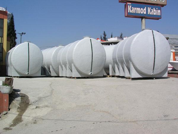 Fiberglass storage tanks
