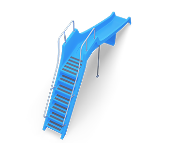 Flat Pool Water Slide