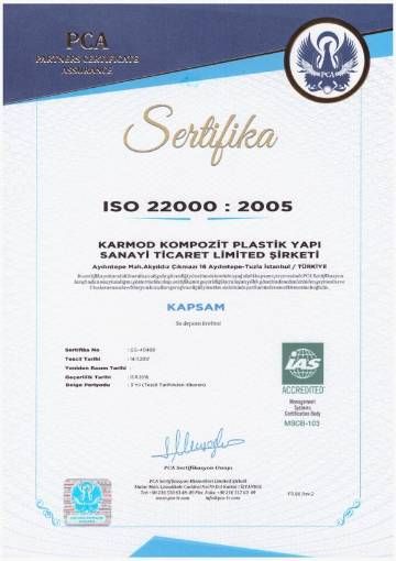 Karmod Plastic ISO 22000 2005
