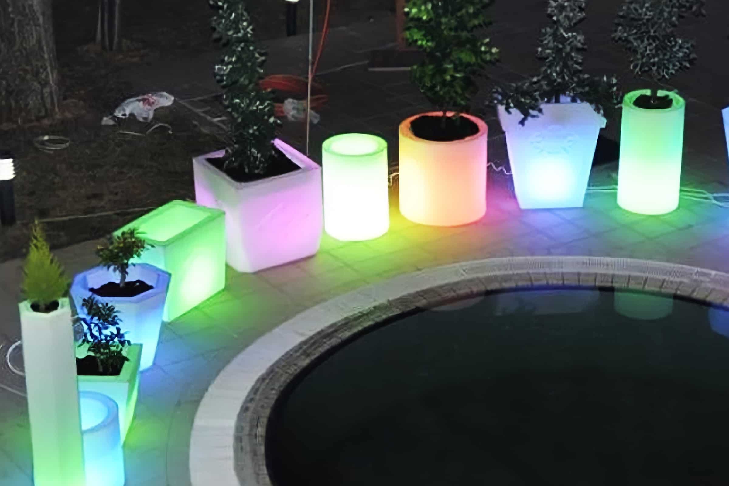led lights pot