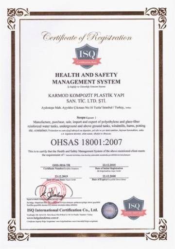 OHSAS 18001 2007 certifikata e cilësisë