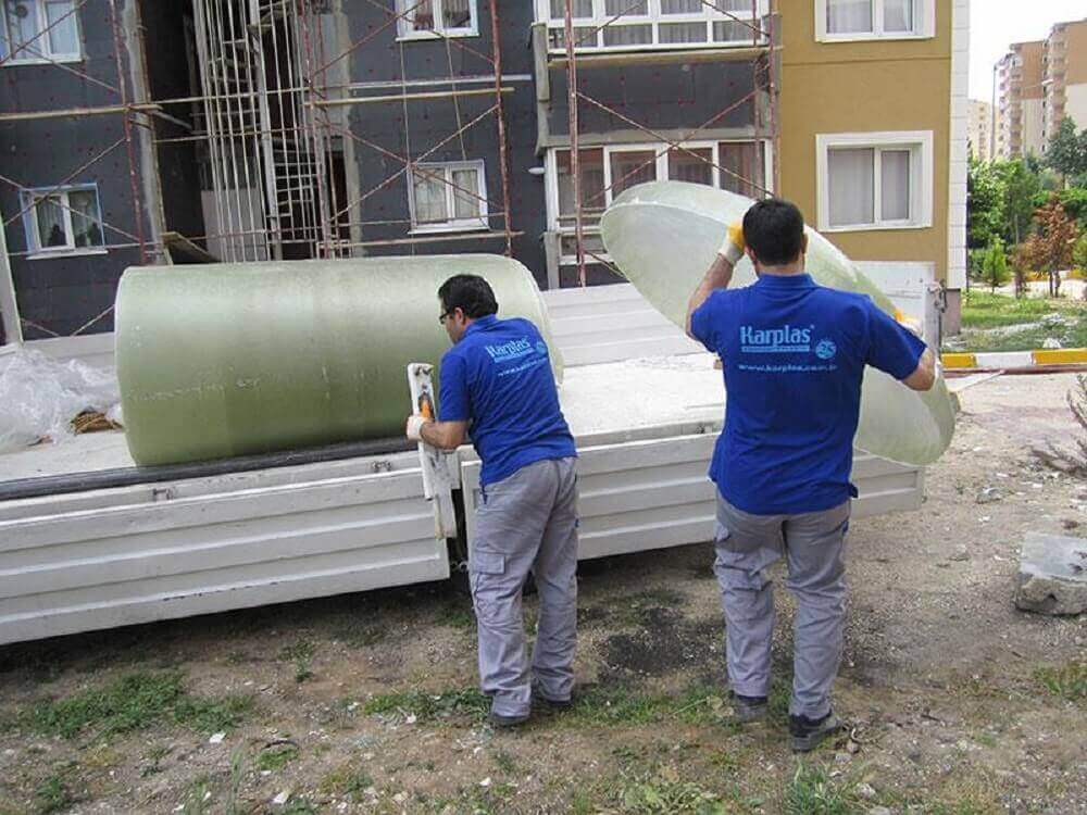 Polyester apartment water tanks