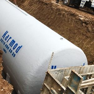 Polyester septic tank production