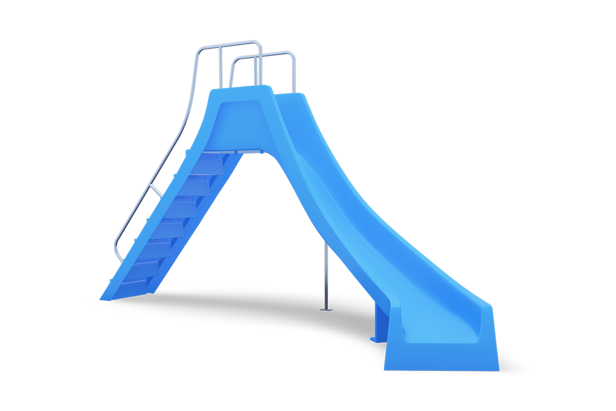 rotating pool water slides