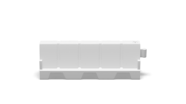150 cm plastic road barrier white