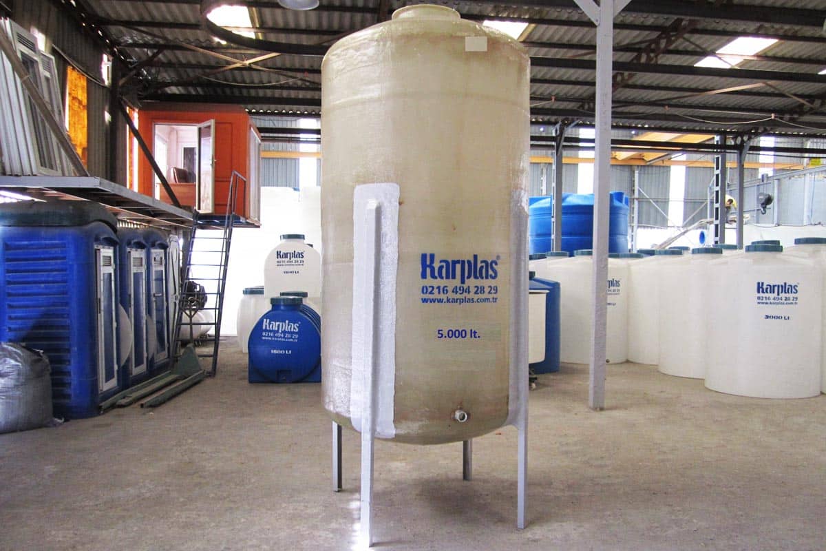 vertical fiberglass water tanks with stand