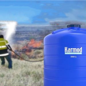 Why is having a water storage tank important during a fire?